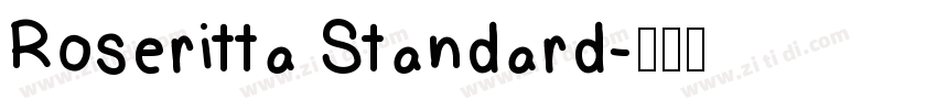 Roseritta Standard字体转换